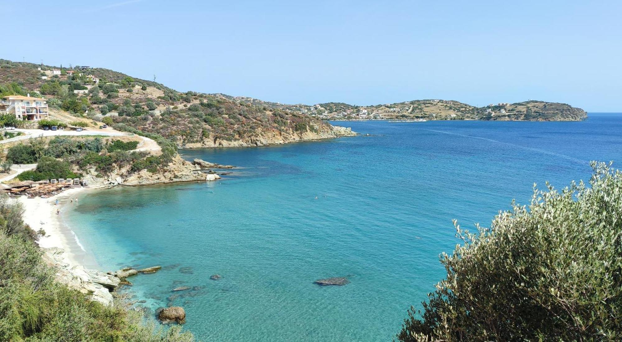 Aegean Beachfront Petriaí Eksteriør bilde